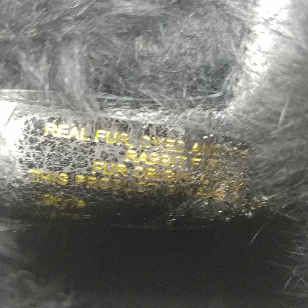 Botkier Black Suede Fur Winter Boots - Picture 6 of 9